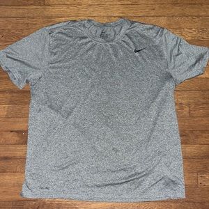 nike dri fit gray shirt